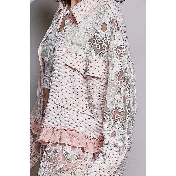 POL Pink Floral Jacket - Picture 6 of 7